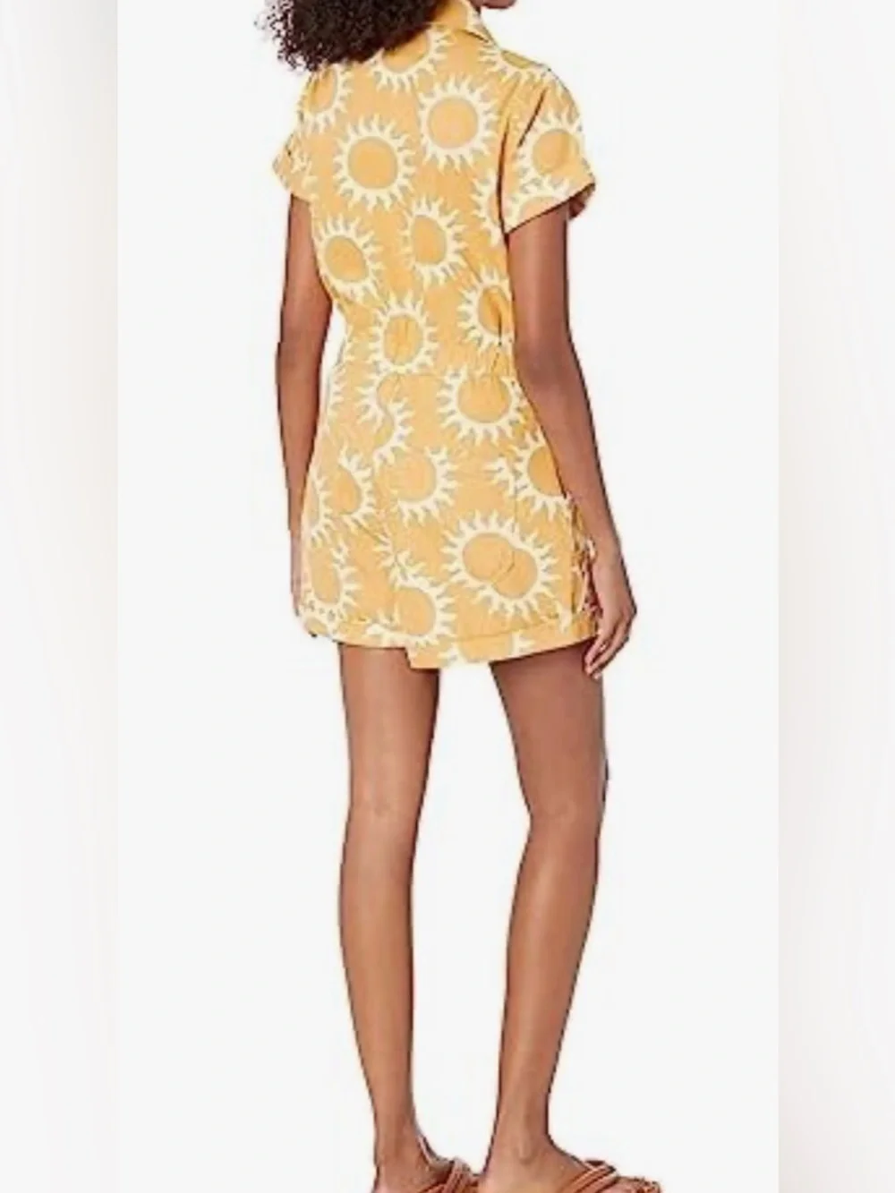 Show Me Your Mumu Cannon Romper paradise sun denim yellow - Picture 2 of 8